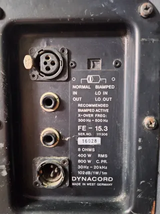 Altavoces Dynacord FE 15.3 Proline