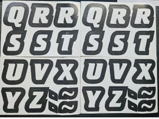 Letras Adhesivas A-Z