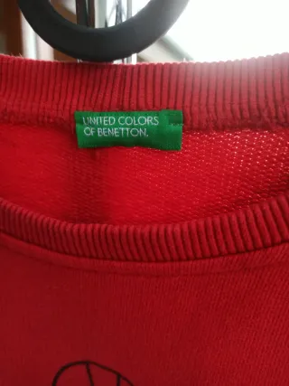 Felpa United Colors of Benetton rossa