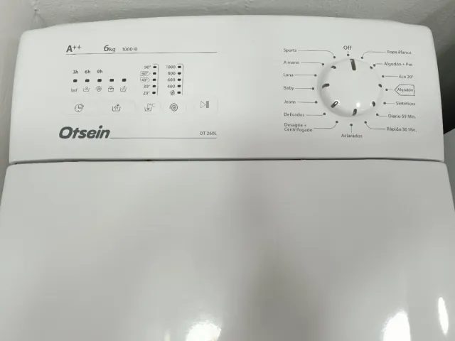 Lavadora Carga superior Otsein 6kg 1000rpm A++
