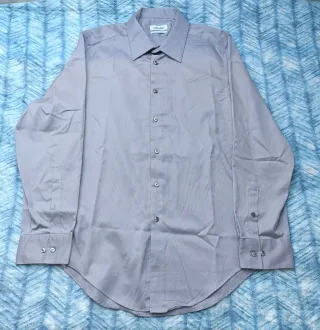 Calvin Klein Camisa Manga Larga Gris Clás