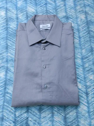 Calvin Klein Camisa Manga Larga Gris Clás