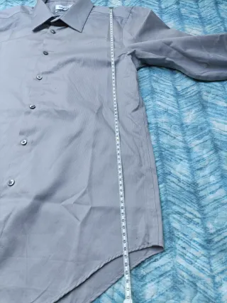 Calvin Klein Camisa Manga Larga Gris Clás