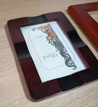 Portafotos madera y cristal