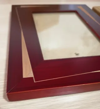 Portafotos madera y cristal