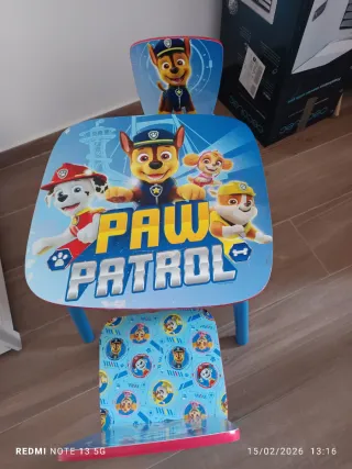 Mesita infantil Patrulla Canina