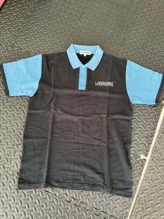 Polo Colmic Negro y Azul
