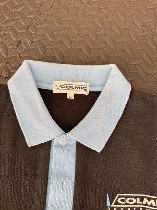 Polo Colmic Negro y Azul