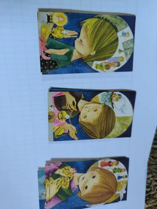 Conjunto de 66 estampas de comunión