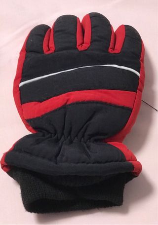 Guantes de Nieve Negros y Rojos
