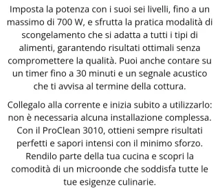 Cecotec Microonde Proclean 3010