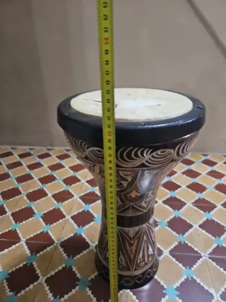 Tarambuca artesanal decorada de cobre