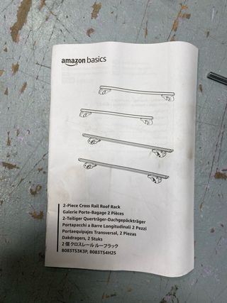 Portaequipajes Amazon Basics para rieles