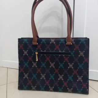 Borsa Charro Monogram Dettagli Marroni