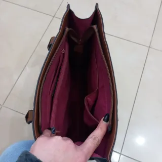 Borsa Charro Monogram Dettagli Marroni