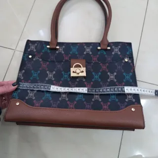 Borsa Charro Monogram Dettagli Marroni