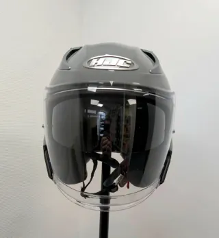 2 Casco HJC RPHA Jet Negro y gris