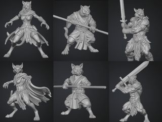 Pack de 6 tabaxis. Miniaturas de Rol
