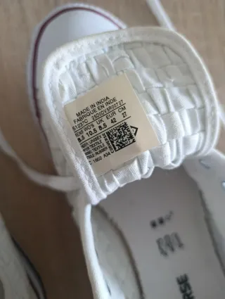 Zapatillas Converse All Star Blancas T42