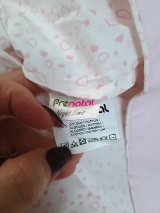 Set Lenzuola Lettino Prenatal Cuoricini Rosa