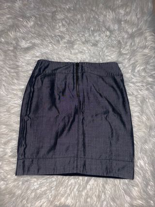 Falda Max&Co Gris Lazo Delantero