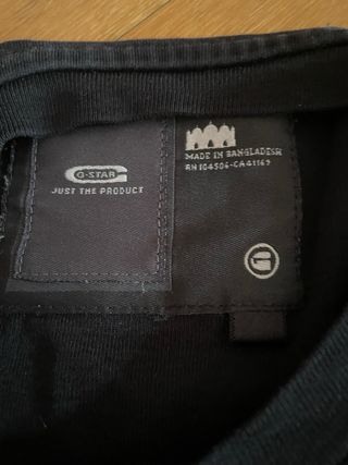 Camiseta G-Star RAW manga larga negra