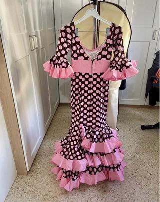Traje Gitana Talla S/36 Lunares
