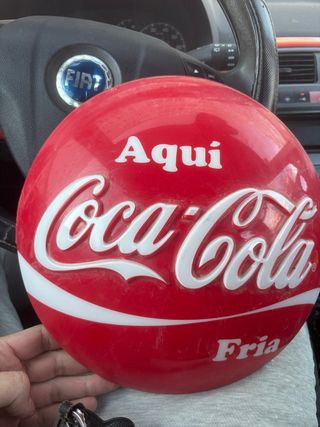 Cartel Coca-Cola Aqui Coca-Cola Fria