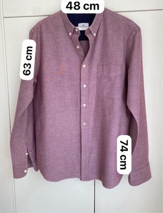 Camisa Loreak Mendian granate/frambuesa Talla XL