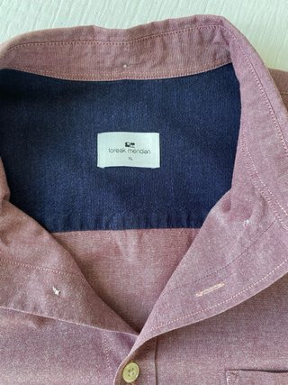Camisa Loreak Mendian granate/frambuesa Talla XL