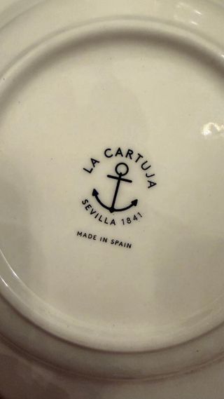 Antiguos platos Cartuja de Sevilla 202