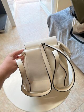 Bolso/mochila blanco de mujer de moda