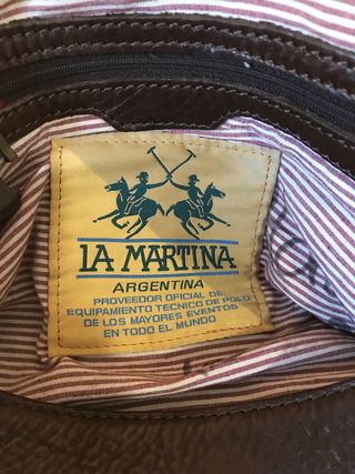 Bolso Piel La Martina Vintage Beige/Marrón