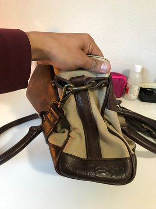 Bolso Piel La Martina Vintage Beige/Marrón