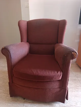 Pareja Sillones orejeros y fundas a medida