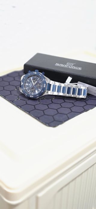 Reloj Naviforce Hombre Azul y Plateado