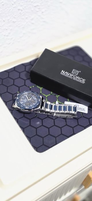Reloj Naviforce Hombre Azul y Plateado