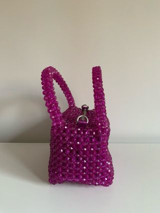 Bolso morado de pedrería Parfois