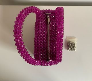 Bolso morado de pedrería Parfois