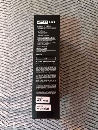 Auriculares Marshall Motif II sin abrir