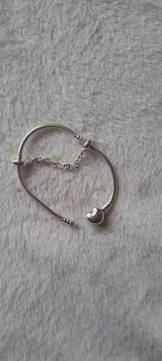 Pulsera Pandora Plata Corazón