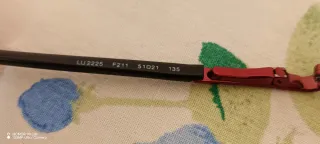 Occhiali da vista Luxottica montatura rossa