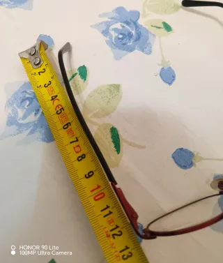 Occhiali da vista Luxottica montatura rossa