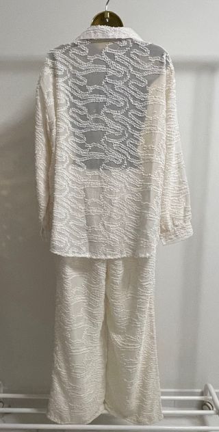 Conjunto cerimónia creme