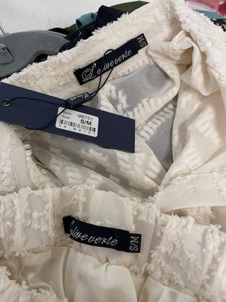 Conjunto cerimónia creme