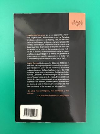 La velocidad de la luz – Javier Cercas | Tusquets