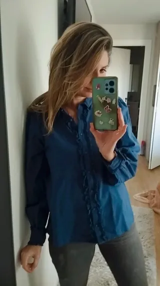 Blusa azul Sezane