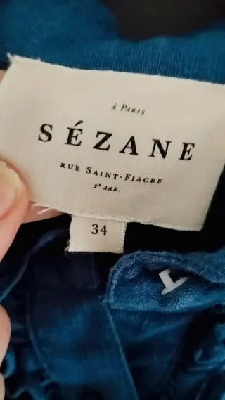 Blusa azul Sezane
