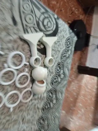 Complementos para cortinas blancos