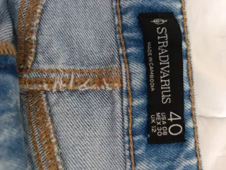 Falda vaquera larga Stradivarius